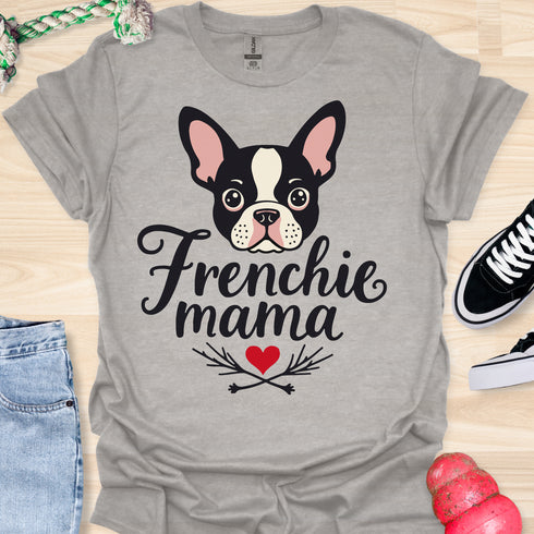 Frenchie Mama - V5 - Cute Graphic T-Shirt